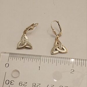 Silver Irish Knot Earrings